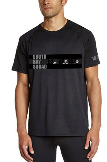 MTO - Camiseta unisex Dry Fit - Logotipo SBS 70.3 - Negro - SBS